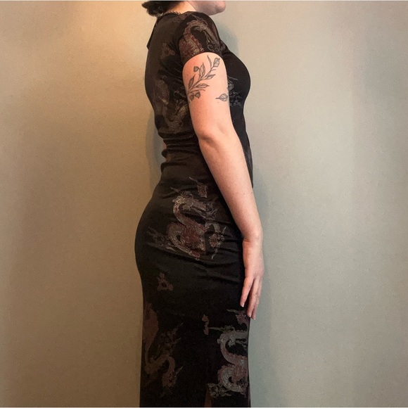 Le Château 90s dragon print dress - Picture 5 of 10